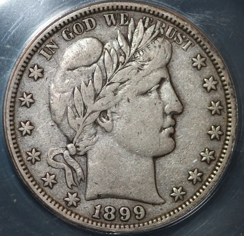 1899-S Barber Half Dollar - ANACS VF20 - Better Date - Cert #7870370