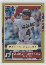 2017 Chronicles Donruss Rated Rookies Press Proof Gold 27/99 Marco Hernandez 0s3