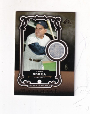 2007 YOGI BERRA UPPER DECK SP LEGENDARY CUTS GU JERSEY RELIC NEW YORK YANKEES