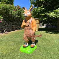Osterhase Ostern Hase Dekoration Gartenfigur ÖSterlich Statue Skulptur Figur Bra