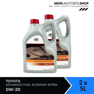 Olio motore Toyota Advanced Fuel Economy Extra 0W-20 API SP 2x5 litri = 10 litri