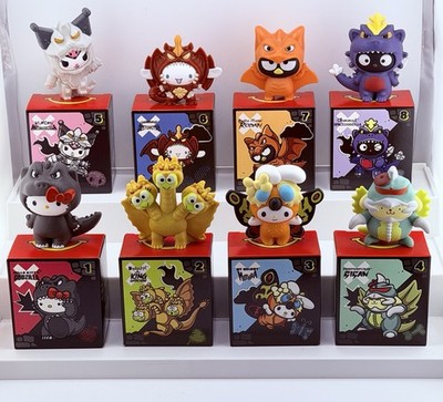 2026 McDonald s Hello Kitty x Godzilla Happy Meal Toys  Complete Set of 8 SEALED