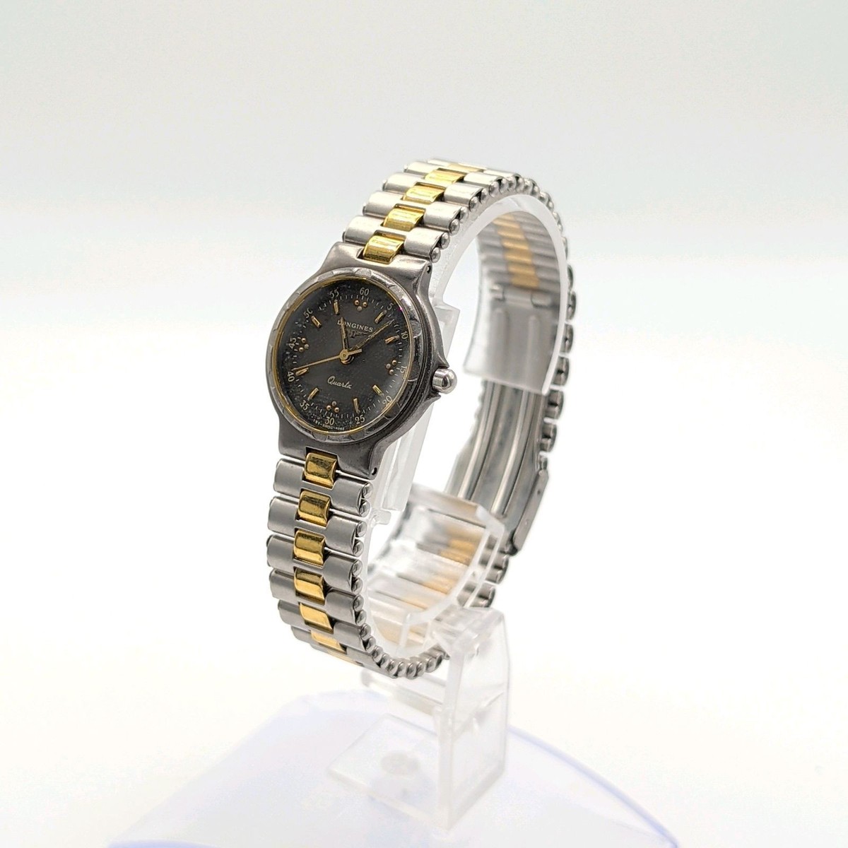 Longines Conquest Titanium Model Depose Watch QZ Mens Gold Vintage