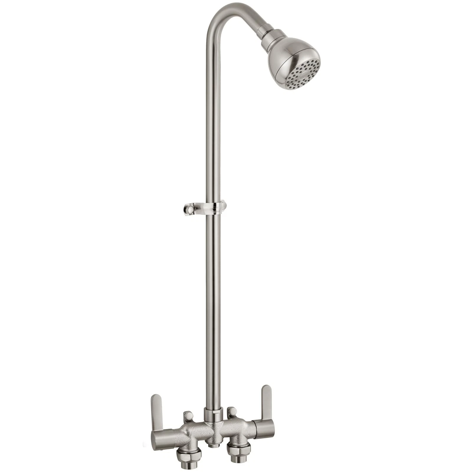 Outdoor Shower Fixtures Kit Faucet System 3 Inch Center with Showerhead 2 Han...