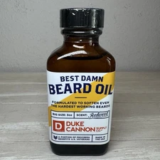 Duke Cannon Best Damn beard oil redwood scent 3oz SEALED