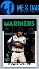 2021 Topps #86B-82 Evan White 1986 Topps Baseball 35th Anniversary