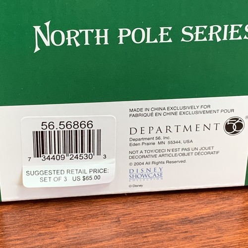 DEPT 56 Disney North Pole Serie Swinging Disney Fab Five 2004 EINIGE MÄNGEL *LESEN* - Bild 16 von 16