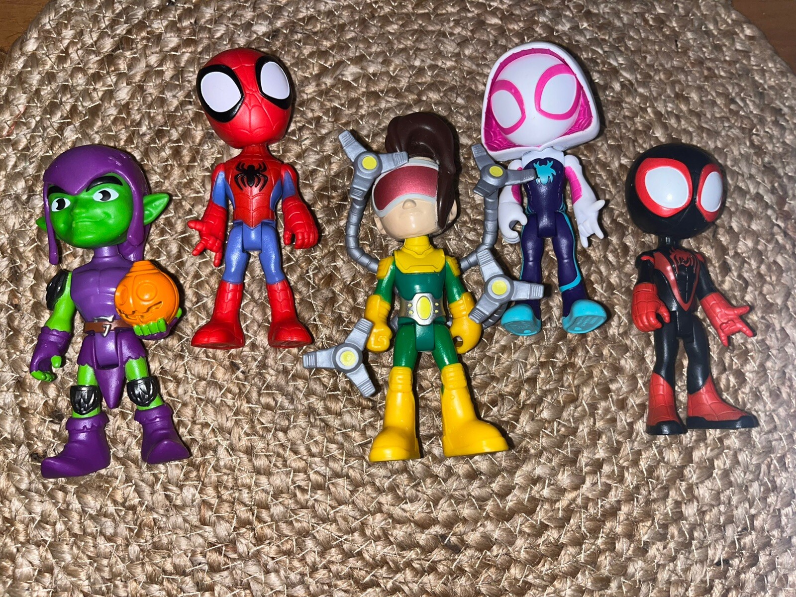 Marvel Spidey and His  Amazing Friends Web Squad Set of 5 figures Loose Complete