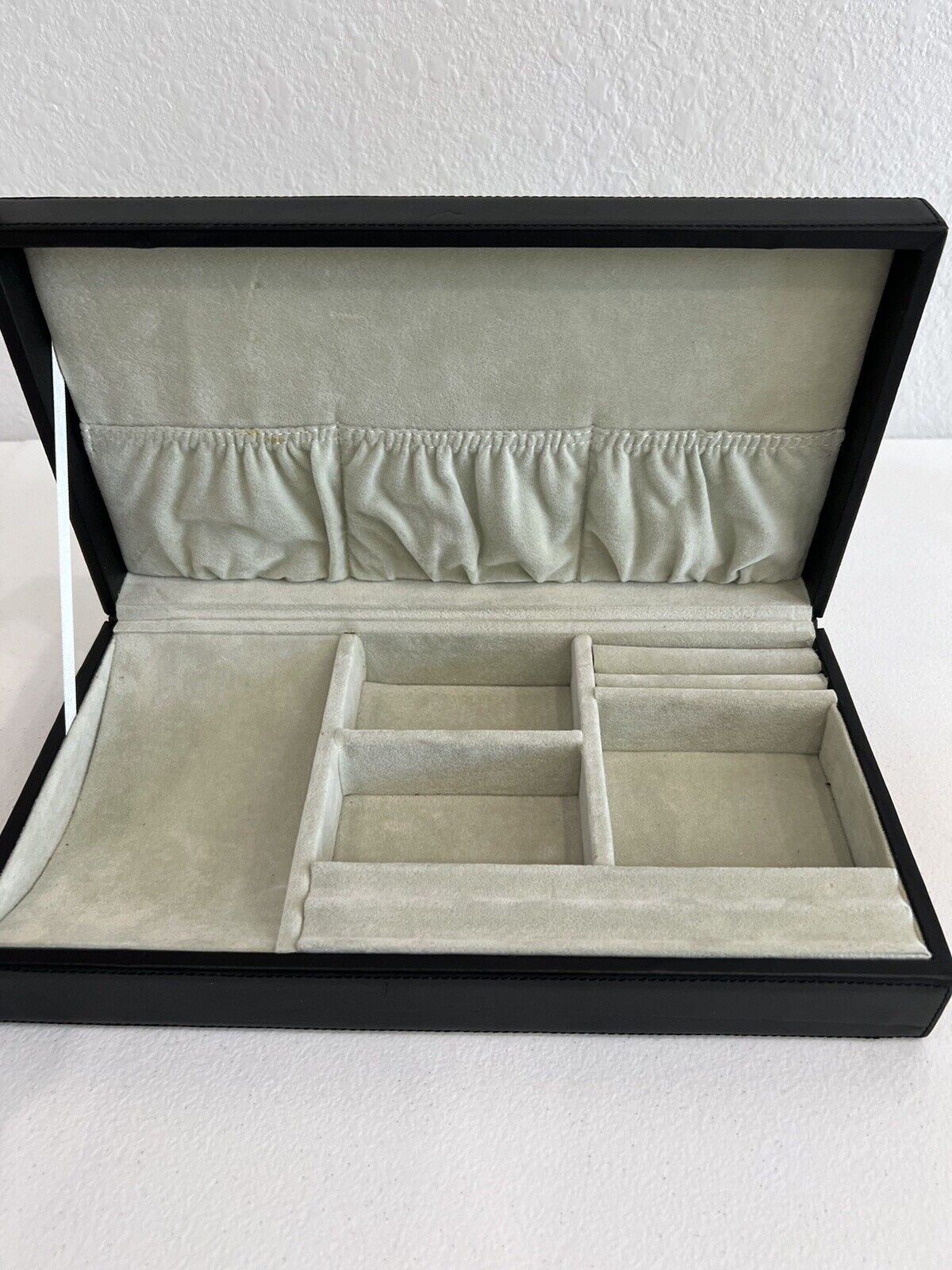 Hartmann Leather Jewelry Case Box Black Leather - image 1