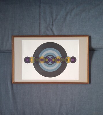Herrmann Painitz, Serie Rhythmus und Signal, Siebdruck signiert nummeriert Bild