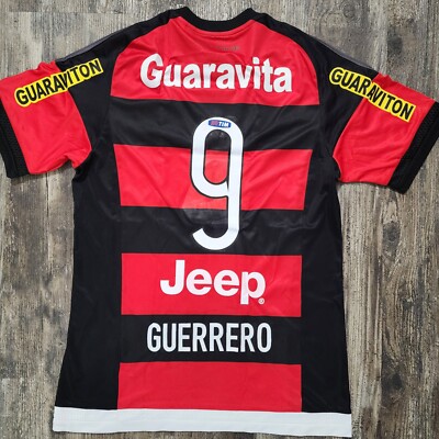 2015 Adidas Flamengo Home Soccer Jersey Paolo Guerrero Men M