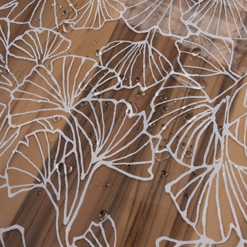 Laro Premium Line 0,3mm weich transparente Tischdecke Folie Transparent Ginko - Bild 5 von 5