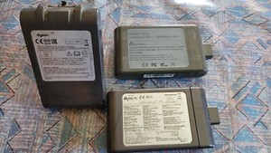 3 alte Akkus für Dyson DC 16 und V6  Staubsauger Akku