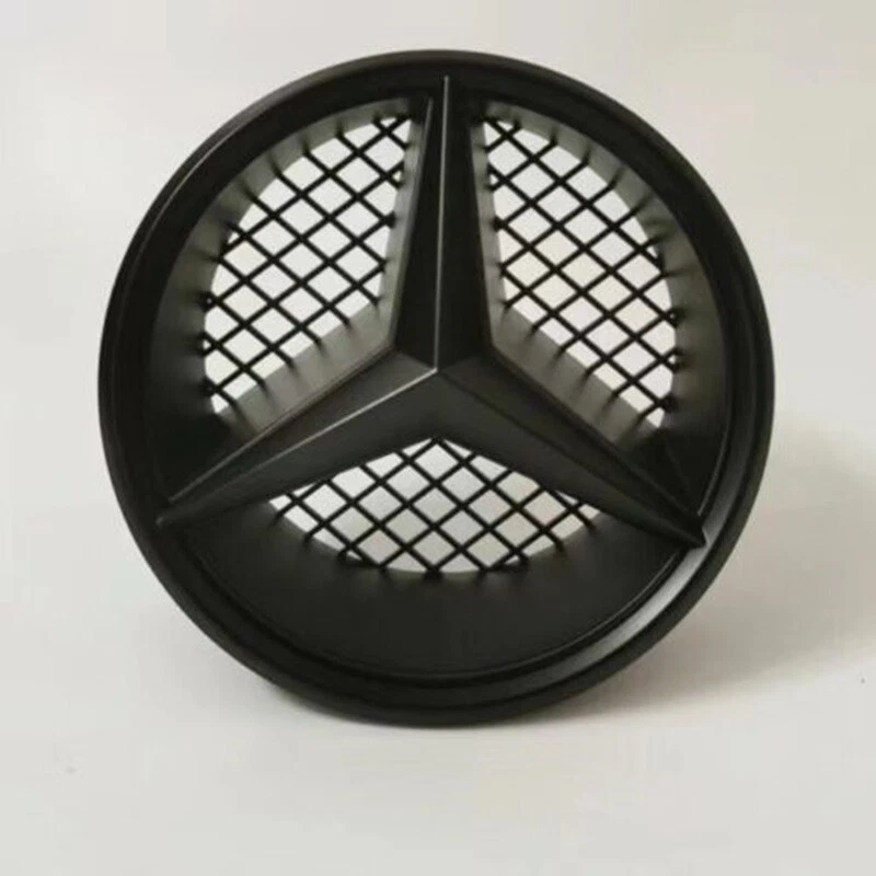 Parrilla negra brillante emblema estrella broche de presión/clip para Mercedes Benz Clase C W204 2008-2014 Foto 2 de 3