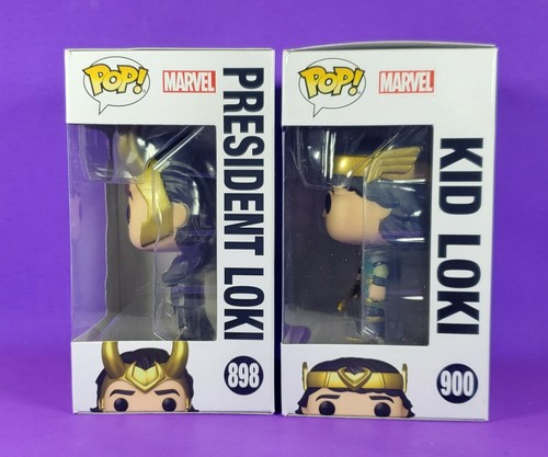 Funko Kid Loki und Loki Präsident POPs Wackelköpfe Marvel Disney Neu - Bild 6 von 12