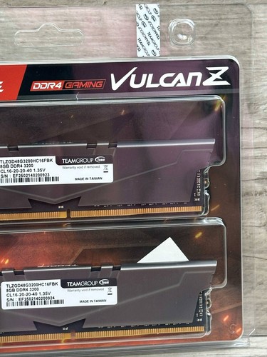 Team T-FORCE VULCAN Z 16GB (2 x 8GB) DDR4 3200 PC Ram Intel XMP 2.0 Memory - Afbeelding 3 van 5