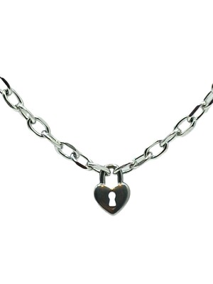 Heart Lock Necklace | 316L Grade Surgical Stainless Steel | Padlock Necklace