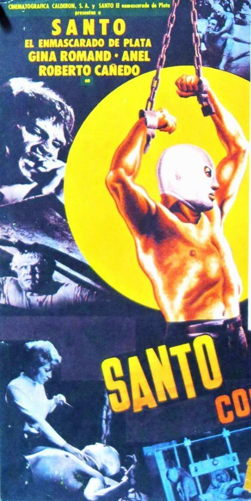 L460 SANTO VS FRANKENSTEIN'S DAUGHTER Mexican Lobby Card 72 enmascarado
