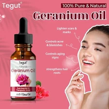 100% Pure Tegut Geranium Essential Oil (15 ML)