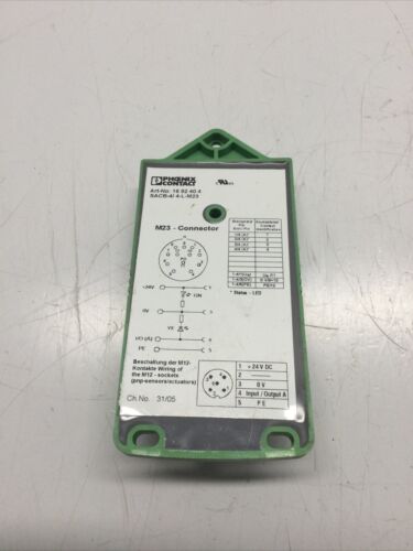 NEW, PHOENIX CONTACT, SACB-4/4-L-M23, M23 CONNECTOR SENSOR/ACTUATOR. (4D-2) - Picture 2 of 3