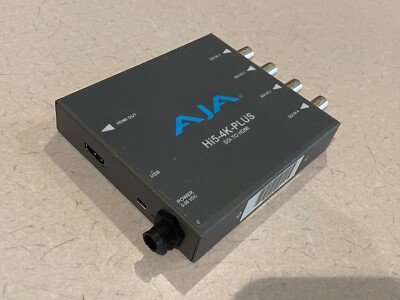 AJA Hi5-4K-Plus Pristine 3G-SDI to HDMI 2.0 Mini-Converter w/ power supply