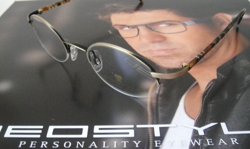 Neostyle Germany 48-21 135 Brass Half Rim Medium Eyeglasses Frames Specs Mens - Picture 4 of 12
