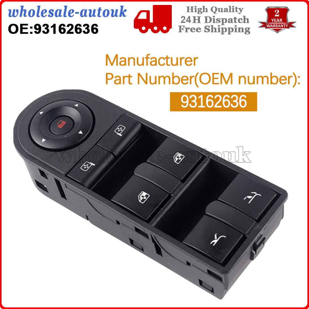 Window Master Control Switch For Vauxhall Opel Tigra Twintop 20042016