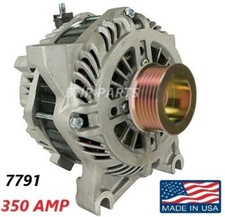 350 Amp 7791 Alternator Ford Lincoln NEW High Output HI Amperage HD MADE IN USA