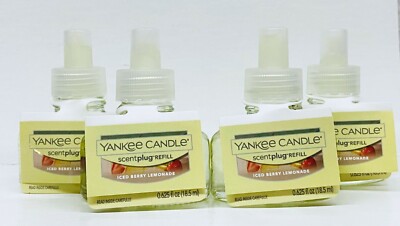 4 Yankee Candle ScentPlug ICED BERRY LEMONADE Scent Plug In Fragrance Refill