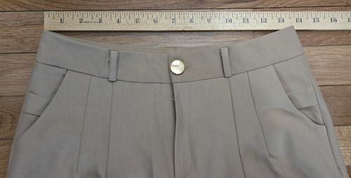 Womens Beige 2 piece Double-Breasted Pant Suit by Cherry Medium Business Office - Picture 14 of 18