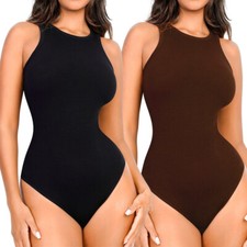 Women's Bodysuit Shapewear Slimming Tummy Control Full Body Shaper Plus Size US
