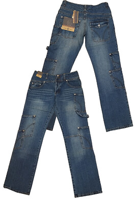 Herren Jeans Denim 100% Baumwolle VINTAGE weites Bein NEWNESS JEANS