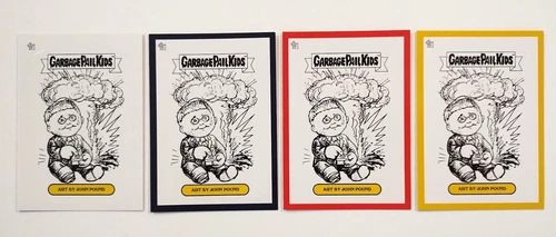 Lot of 4 Garbage Pail Kids Adam Bomb GPK by John Pound hobbyDB Exclusive 2019