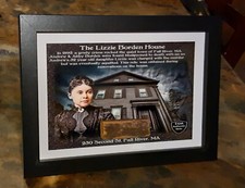 LIZZIE BORDEN HOUSE Wood Relic Certificate Authenticity Ax Murder Haunted Relic
