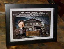 LIZZIE BORDEN HOUSE Wood Relic Certificate Authenticity Ax Murder Haunted Relic
