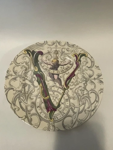 Vintage Fitz & Floyd Plate LOVE SERIES "V”Plate Cherub Japan