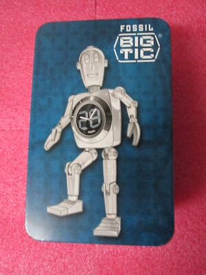 フォッシル ビッグ ティック ロボット型　置時計　BG1000　フィギュア　金属 Fossil Stan BIG TIC Robot Man Clock - COMPLETE - VINTAGE | eBay