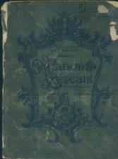 PUCCINI Giacomo. MANON LESCAUT (1893). Ricordi