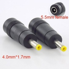 2/5/10pcs DC Power Plug 5.5mmx2.1mm Female To 4.0mmx1.7mm Male Adapter Connector