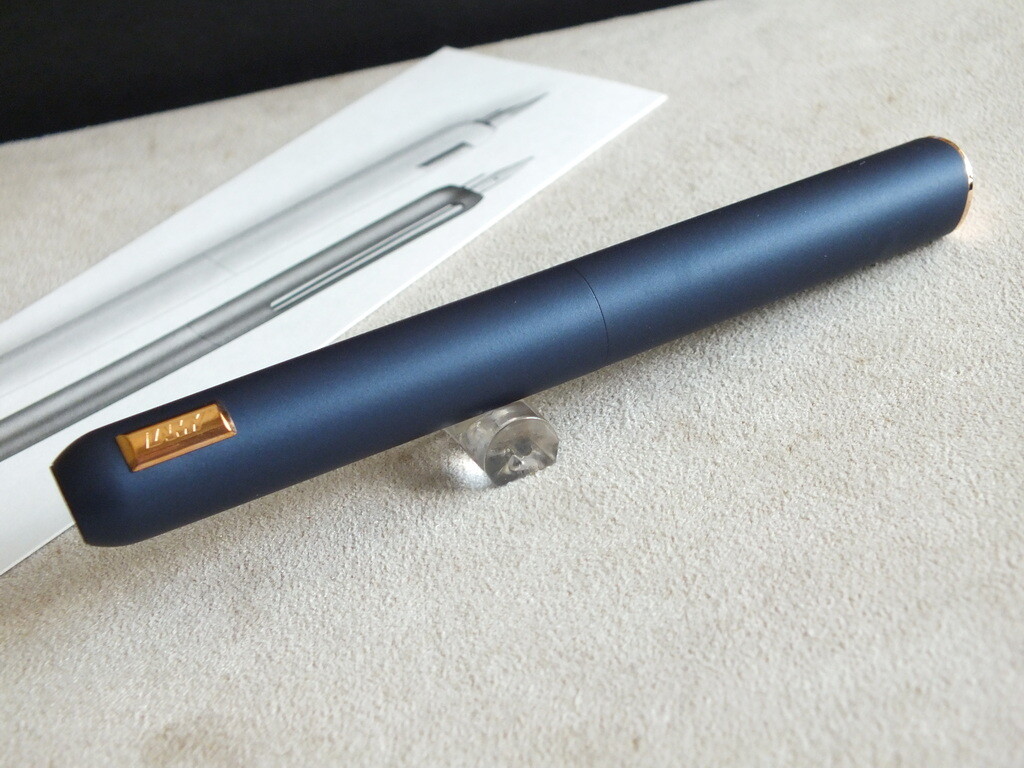 Lamy Dialog cc Matte Blue with Rose Gold 14K nib Safe Fountain Pen