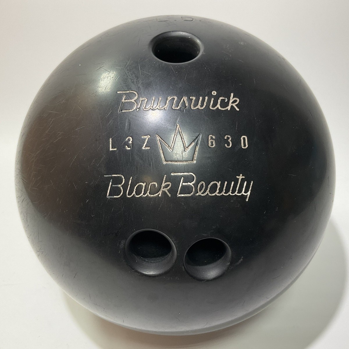 【中古】Brunswick イートス Vintage Brunswick Black Beauty Bowling Ball Only 15 - 16 lb L3Z