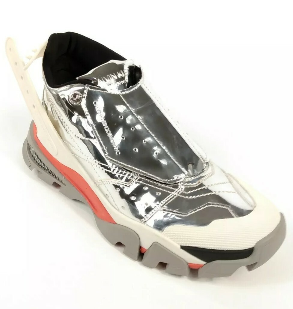 Calvin Klein Women's Candessa 205w39nyc Patent Leather Metallic Size 9 New RARE! image 2