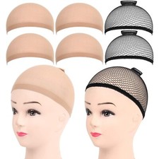 Hochwertige Perückenkappen – 6 Stück Set in Beige und Schwarz für Langlebigkeit