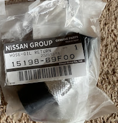 Nissan OEM Turbo Oil Drain Hose For S14 S15 Silvia SR20DET - 15198-69F00