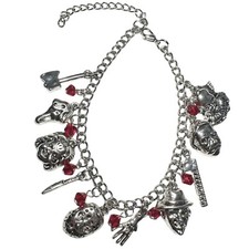 NEW Bracelet Horror Movie Faces Charms 8.25 -10.25 Halloween