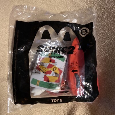 2022 McDonald's Happy Meal Toys Sonic 2  New, Sealed package Toy #5 Knuckles