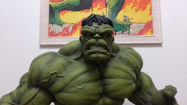 busto de Hulk xm studios de jack kirby scale 1/3.Medidas de alto 54cm x 64cm x42