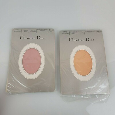 Christian Dior Diorissima Nylons Apricot Mist Mauve Petite Size 1