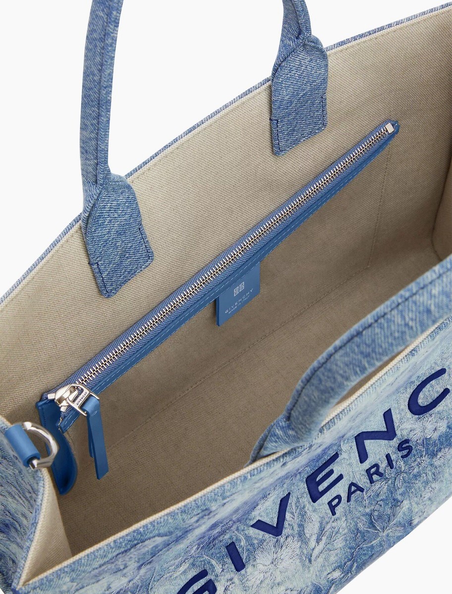 Givenchy Medium G-Tote Embroidered Denim Tote New NWT 2025