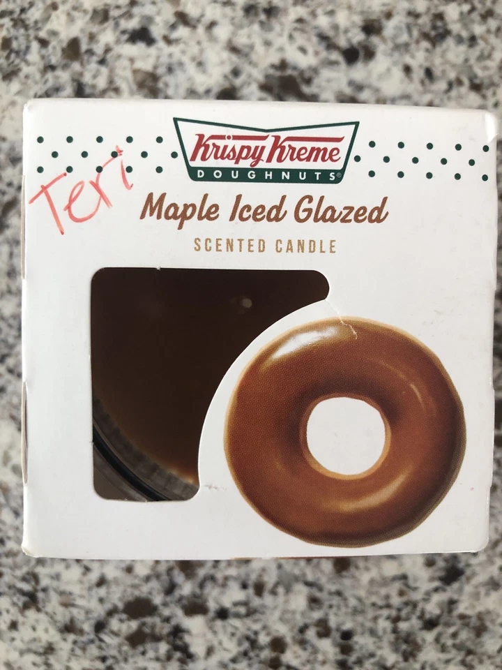 Vela perfumada Krispy Kreme tarro de 2,75 oz - esmaltado helado de arce Foto 4 de 4